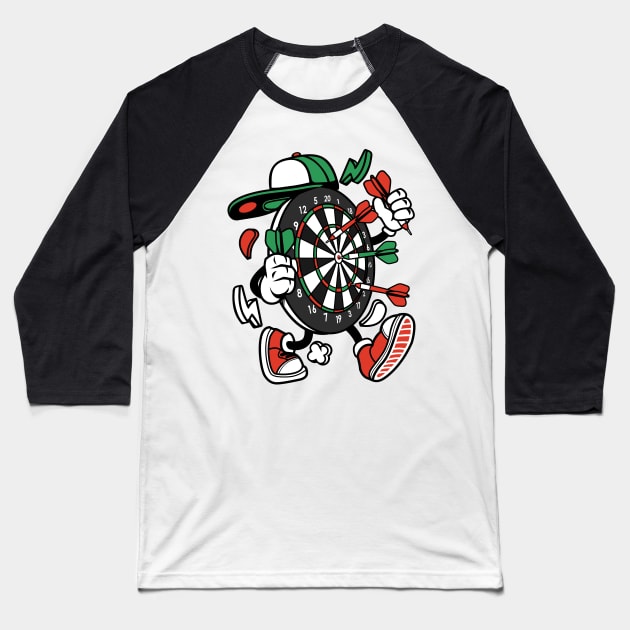 dart game Baseball T-Shirt by Mako Design 
